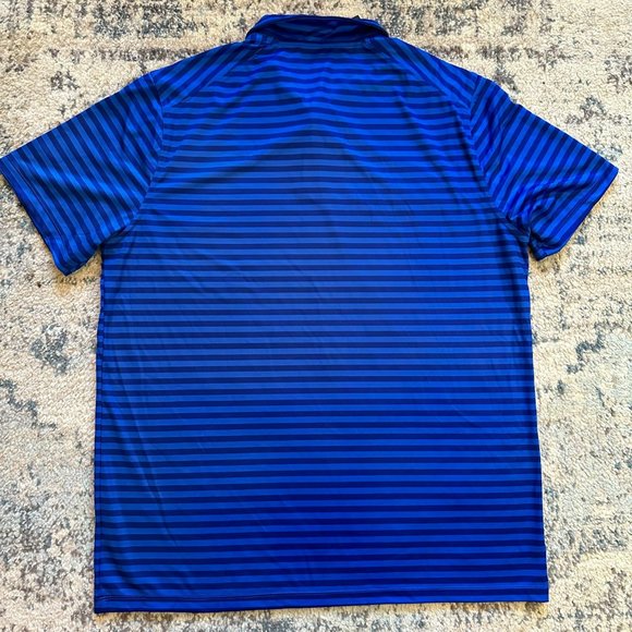 Nike | NWT Golf Standard Fit Blue Striped Short Sleeve Polo Shirt Dri Fit XL - Picture 7 of 10
